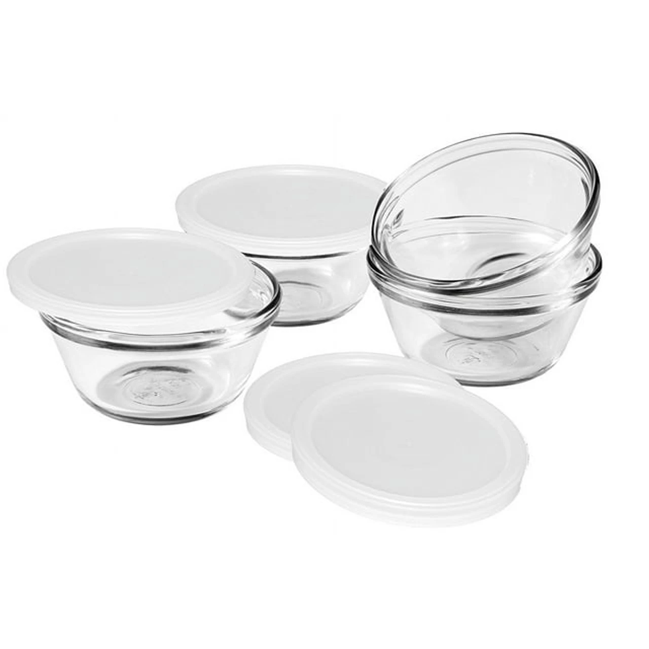 Anchor Hocking - 8 Piece Custard Cups With Lids 3 Anchor Hocking - 8 Piece Custard Cups With Lids