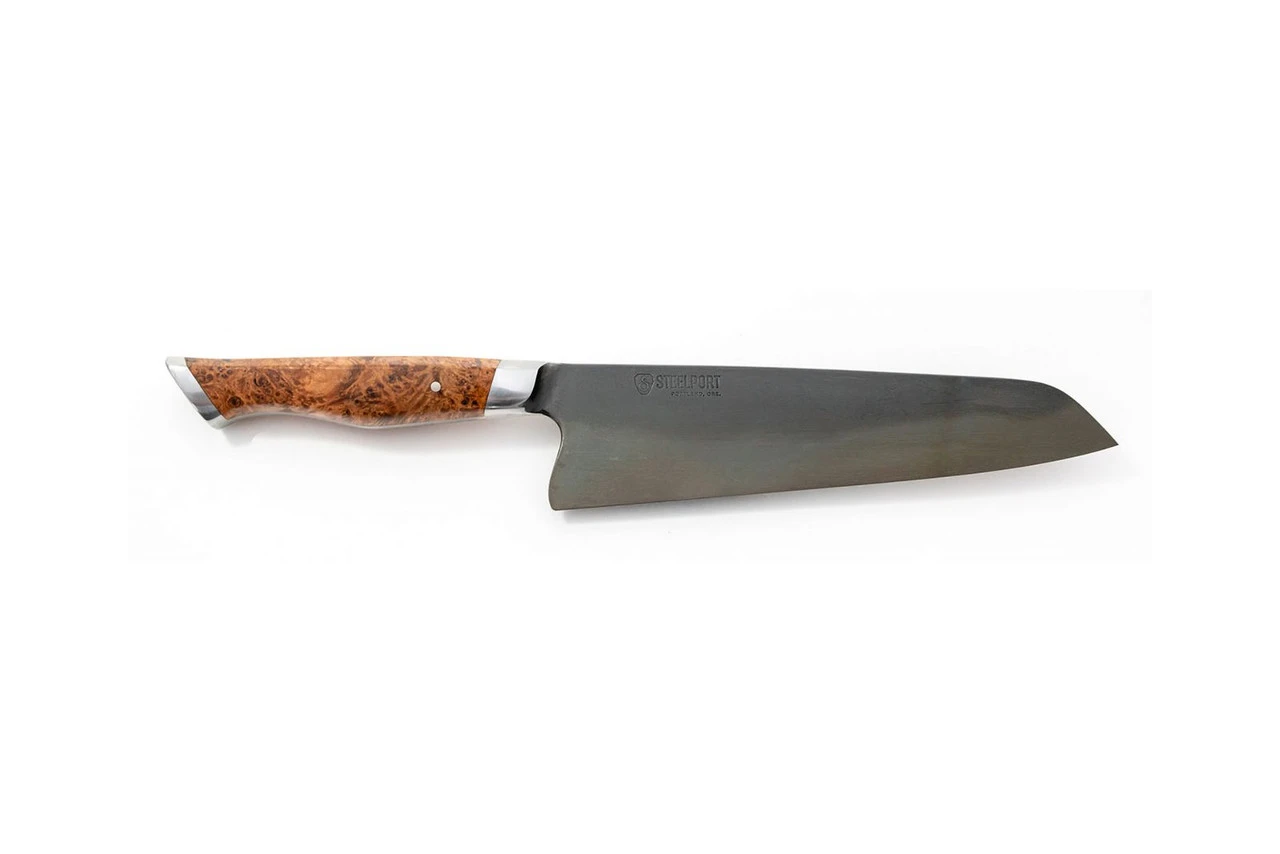 Steelport - 8" Carbon Steel Chef's Knife - 65 HRC, Made In USA 3 Steelport - 8" Carbon Steel Chef's Knife - 65 HRC, Made In USA