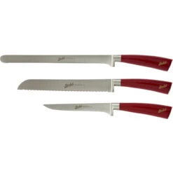 Van Berkel - Elegance 3 Pc Red Prosciutto Ham Knife Set - REDPROSCIUTTOSET