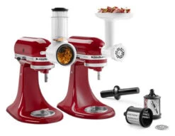 KitchenAid - Food Grinder, Slicer & Shredder Pack Mixer Attachments - KSM2VSGA