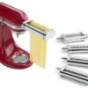 KitchenAid - Deluxe Pasta Set - KSMPDX -Home Kitchen Store ksmpdx kitchenaid pasta roller spaghetti fettuccine capellini lasagnette cutter 76634.1595597839