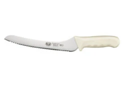 Stal By Winco - 9" White Offset Utility / Bread Knife - KWP92