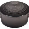 Le Creuset - .24 L (0.25 QT) Oyster Mini Round Cocotte -Home Kitchen Store le creuset pg1160 087f .25 l mini round cocotte 14144.1603314248