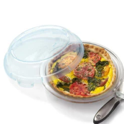 OXO - 9" Glass Pie Dish With Lid -Home Kitchen Store medium 660 660 47245 OXO LVDA 11249100G Cleaning Supplies OXO Glass Pie Plate with Lid 16125.1710259528