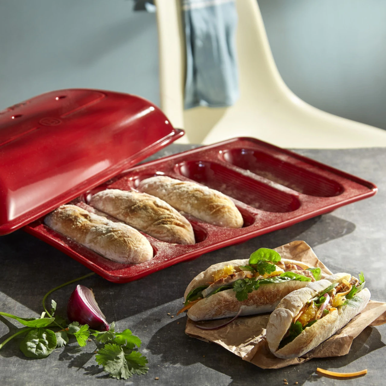 Emile Henry - Grand Cru 5 Mini Baguettes Baker 8 Emile Henry - Grand Cru 5 Mini Baguettes Baker - Image 6