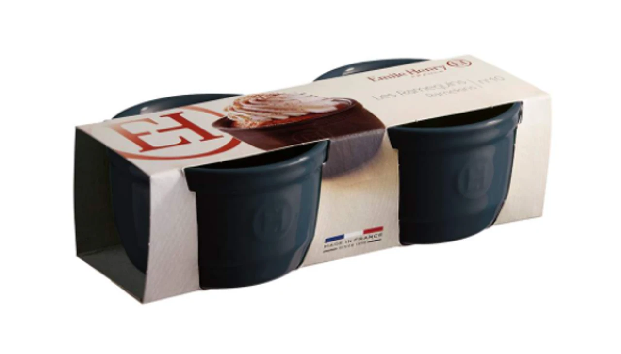 Emile Henry - Bleu Nuit 0.25L 2 Pc Ramekin Set 4 Emile Henry - Bleu Nuit 0.25L 2 Pc Ramekin Set - Image 2