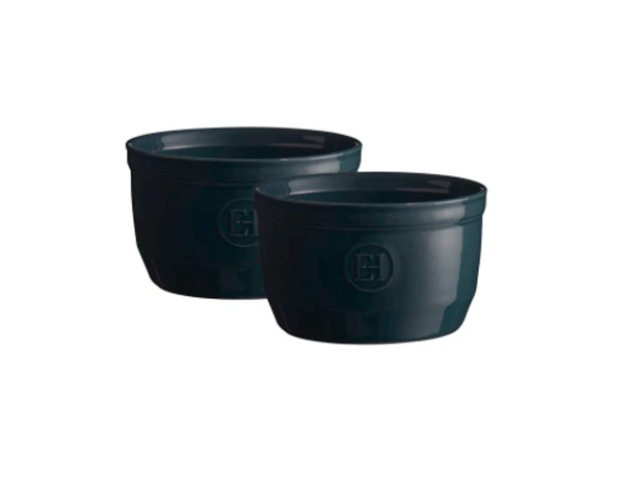 Emile Henry - Bleu Nuit 0.25L 2 Pc Ramekin Set 3 Emile Henry - Bleu Nuit 0.25L 2 Pc Ramekin Set