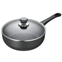Scanpan - 10.25" Classic Deep Saute Pan With Lid- Non-Stick, Cast Aluminum, Made In Denmark