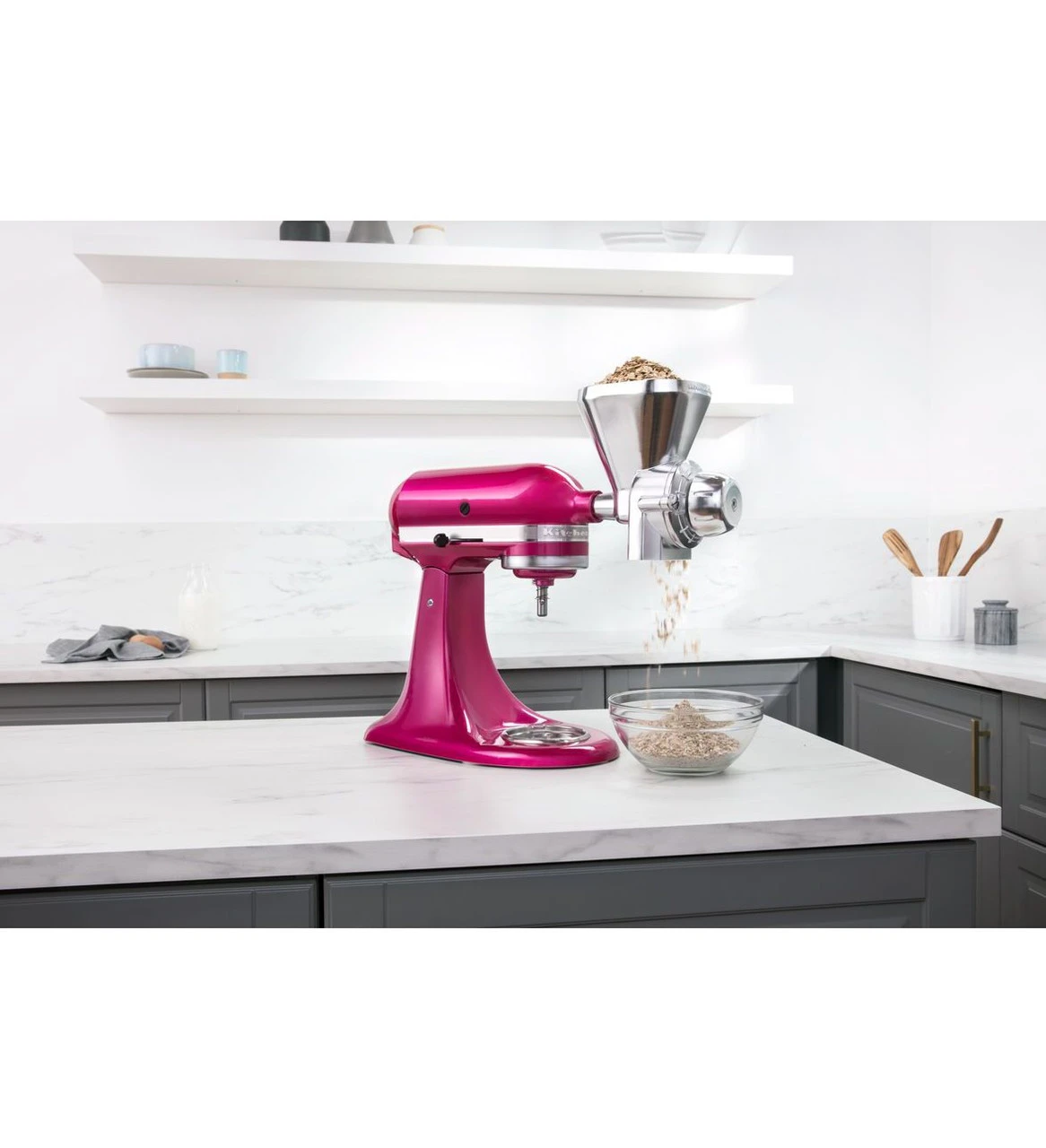 KitchenAid - All Metal Grain Mill Attachment - KGM 4 KitchenAid - All Metal Grain Mill Attachment - KGM - Image 2