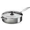 Le Creuset - 4.3 L (4.5 QT) Stainless Steel Saute Pan With Lid 1 Le Creuset - 4.3 L (4.5 QT) Stainless Steel Saute Pan With Lid -Home Kitchen Store stainless 0010 saut pan with helper handle 22681.1603314258