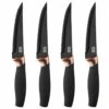 Taylor's Eye Witness - Brooklyn 4 Pc Black & Copper Steak Knife Set -Home Kitchen Store tew lms23cbsk2 lg 66755.1642696432