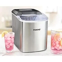 Nostalgia - Igloo 26lb Ice Cuber - ICEB26SS
