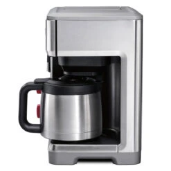 Wolf Gourmet - 10 Cup Programmable Coffee System, Thermal Carafe & Stainless Steel Construction -Home Kitchen Store wgcm100s side 18888.1646262331