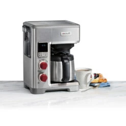 Wolf Gourmet - 10 Cup Programmable Coffee System, Thermal Carafe & Stainless Steel Construction