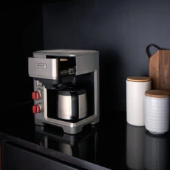 Wolf Gourmet - 10 Cup Programmable Coffee System, Thermal Carafe & Stainless Steel Construction -Home Kitchen Store wgcm100s lifestyle 62434.1646262330