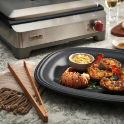 Wolf Gourmet - 12" X 17" Precision Griddle, Non-Stick Surface, Advanced Temperature Control -Home Kitchen Store wggr100s lobster2 45396.1646766487