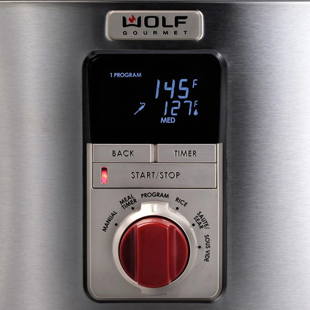 Wolf Gourmet - 7 Qt Multi-Function Cooker, 6 Cooking Modes, Stainless Steel Construction 5 Wolf Gourmet - 7 Qt Multi-Function Cooker, 6 Cooking Modes, Stainless Steel Construction - Image 3