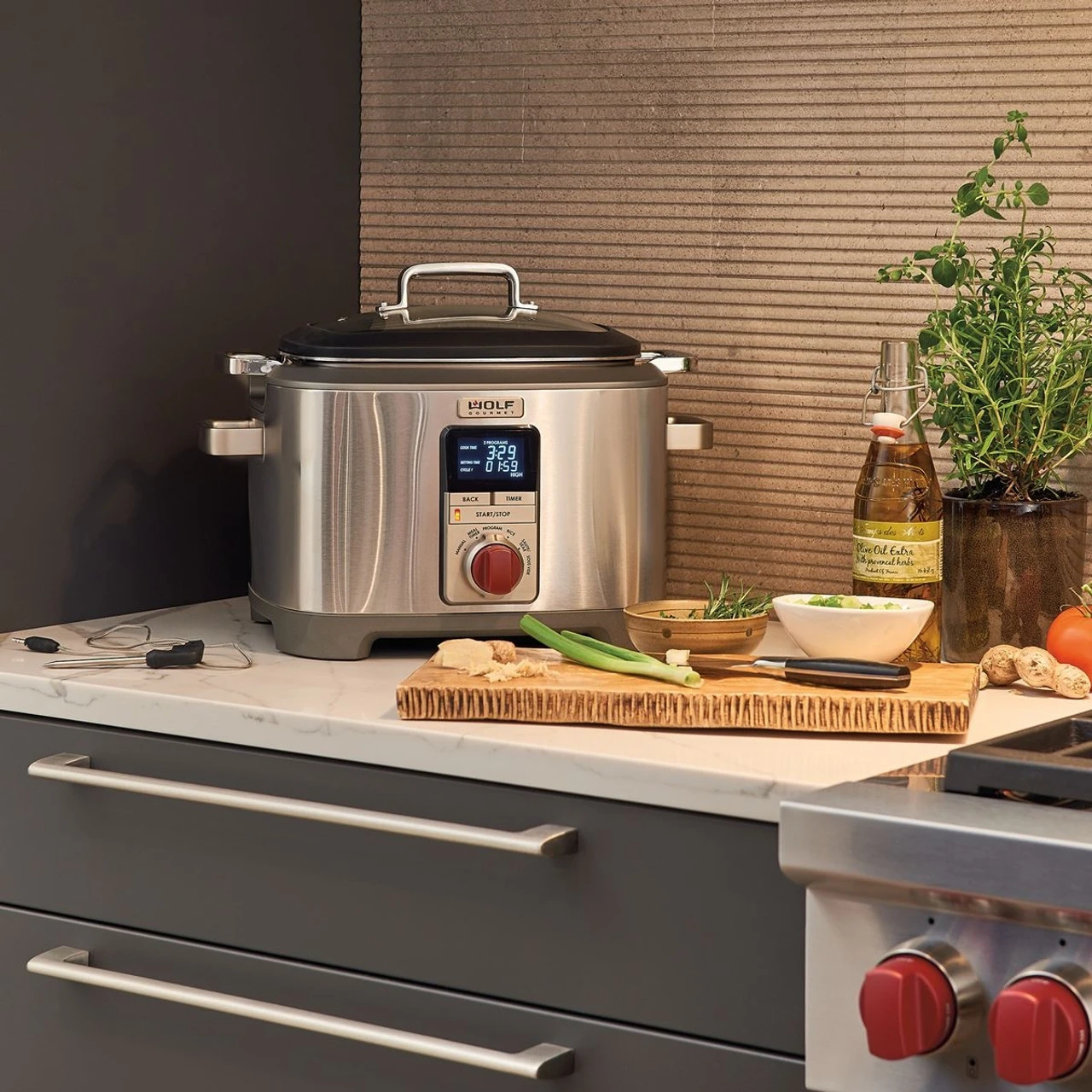 Wolf Gourmet - 7 Qt Multi-Function Cooker, 6 Cooking Modes, Stainless Steel Construction 4 Wolf Gourmet - 7 Qt Multi-Function Cooker, 6 Cooking Modes, Stainless Steel Construction - Image 2